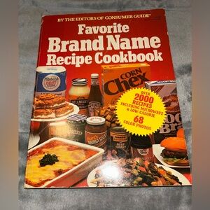 Consumers Guide Favorite Brand Name 2000 Recipes Cookbook Cook Book Vintage Big